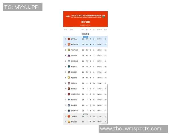 中国甲级足球联赛最新排名分析及球队表现评估